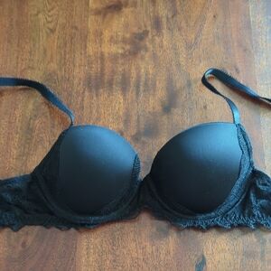 Black Demi Push Up Bra